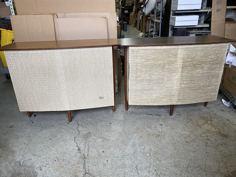 Pair of Altec Lansing 833-A Verde Speaker with 602B Duplex Speakers/N-3000-B XO  			