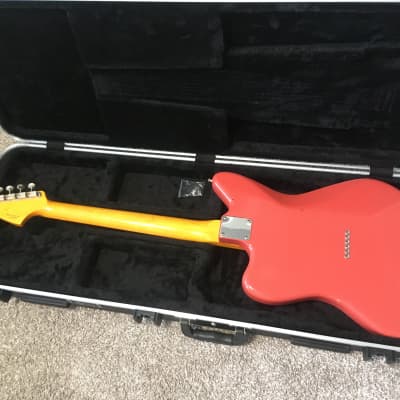 Warmoth/Fender P90 Jazzmaster Fiesta Red W/ HSC image 3