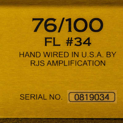 RJS Amplification 76/100 FL#34 2019 black image 12