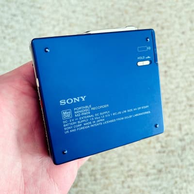 Sony MZ-R909 Walkman MiniDisc Player, Rare Beautiful Blue 