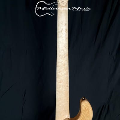 Lakland USA 55-94 Custom Deluxe - 5-String Bass - Buckeye Burl Gloss Finish & Gold/Black Hardware w/Case (7935) image 7