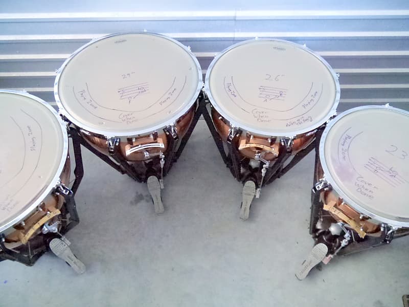 Ludwig Professional Series Hammered Timpani 23, 26, 29, 32 w/ Reverb
