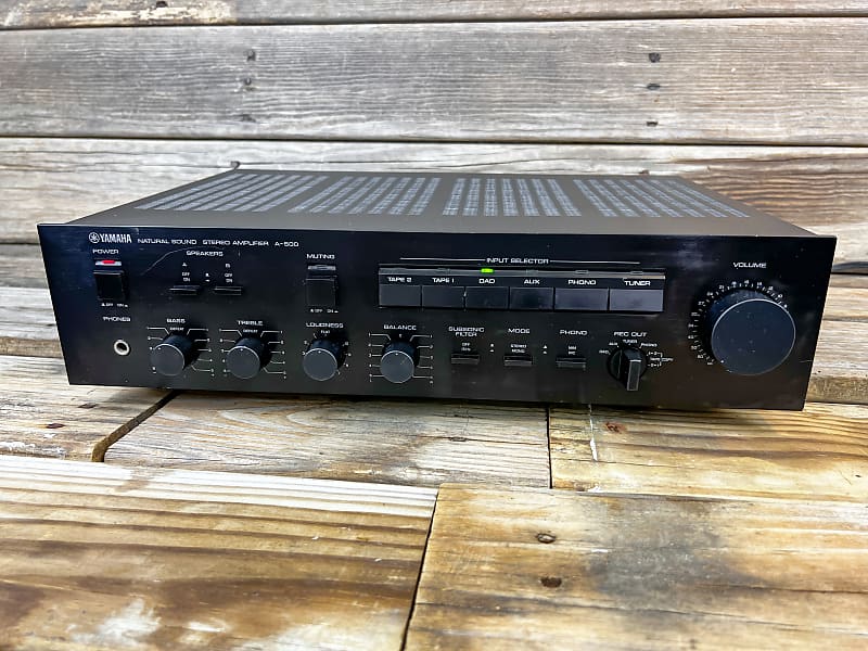 Yamaha A-500 Integrated Amplifier, 1983-1984 Japan, Black
