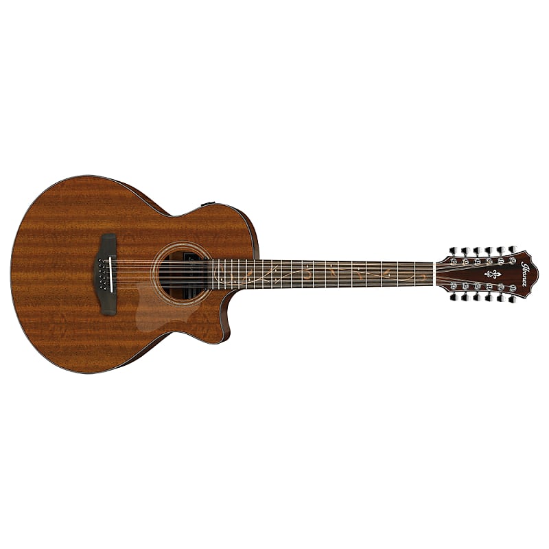 Ibanez AE2912 Acoustic Electric 12-String Guitar, Solid Okoume Natural image 1