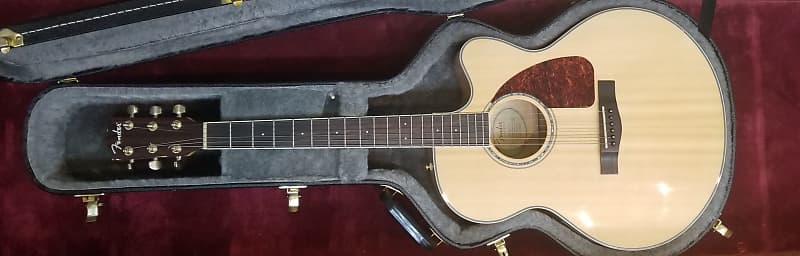Fender CJ290SCE NAT Acoustic Electric Guitar - Natural Finish w/ Case: Very  Nice Condition