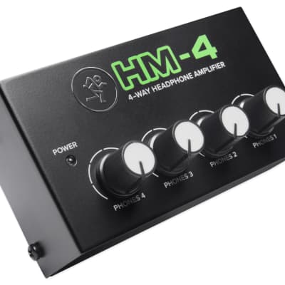 Mackie HM-4 4-Way Distribution Headphone Amplifier Amp w/4 Headphone Outputs image 3