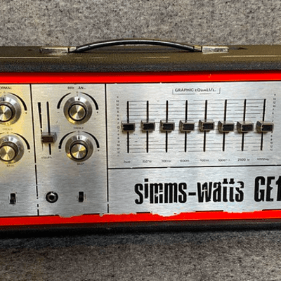 Simms Watt  GE100 , British Valve Amp , Mick Ronson , Arctic Monkeys  1970s  Black for sale