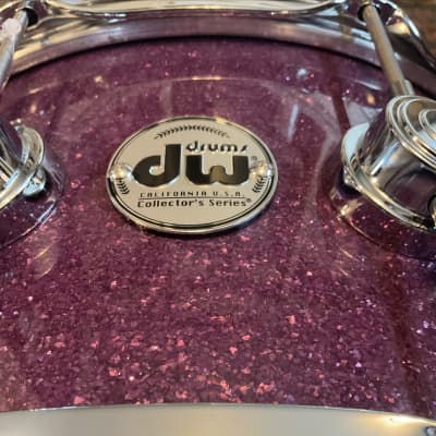 DW Collector’s Series SSC Maple Snare 6.5x14 Purple Glass W/Chrome HW image 6