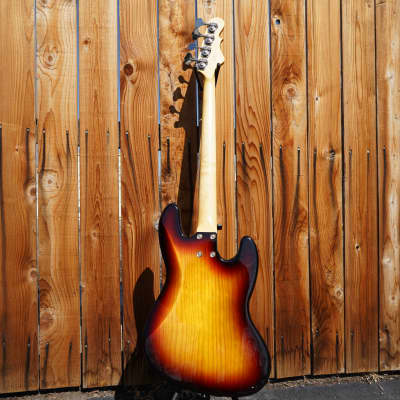 G&L USA Fullerton Deluxe JB - Sunburst/Pine Body Left-Handed 4-String Electric Bass Guitar w/ Gig Bag image 3