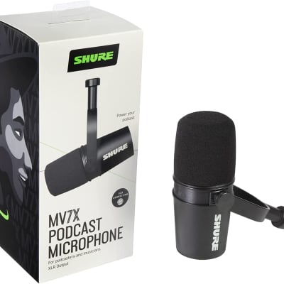Shure MV7X XLR Podcast Microphone - Pro Quality Dynamic Mic for Podcasting & Vocal Recording image 2