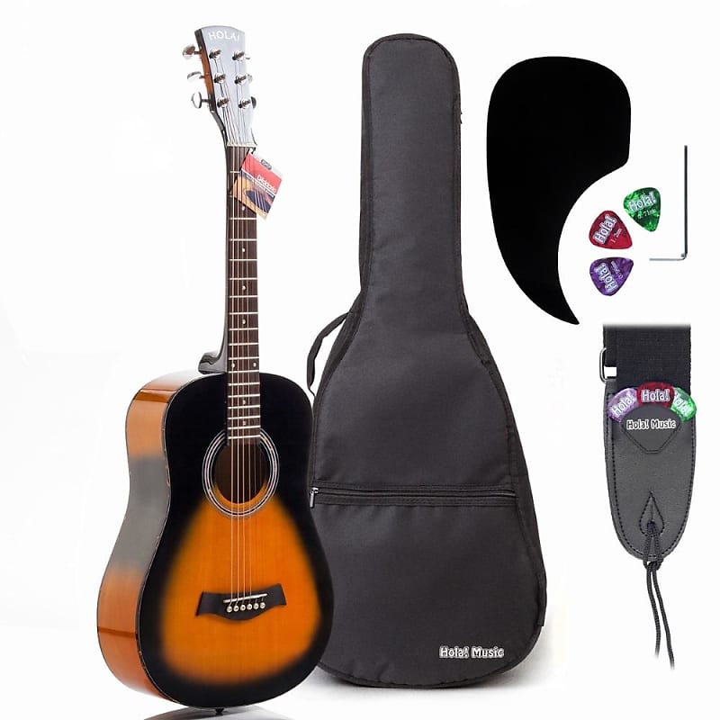 Acoustic Guitar - Junior Series Bundle Pack, 3/4 Size 36" - Sunburst image 1