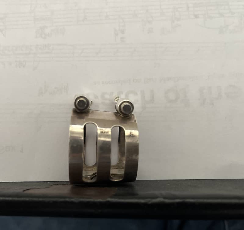 Ishimori Hard Rubber alto saxophone ligature Sterling Reverb