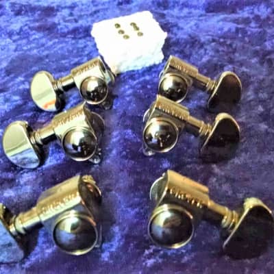 Grover 3x3 Tuners Black Chrome 3 x 3 Gibson image 1