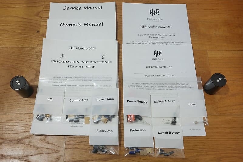 Pioneer SA-8100 restoration kit filter capacitor repair rebuild fix  			