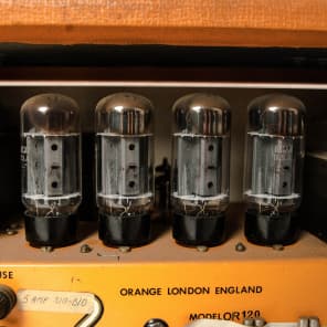 Orange OR120 1970s Orange Tolex owned by Billy Corgan Siamese Dream Mellon Collie image 6