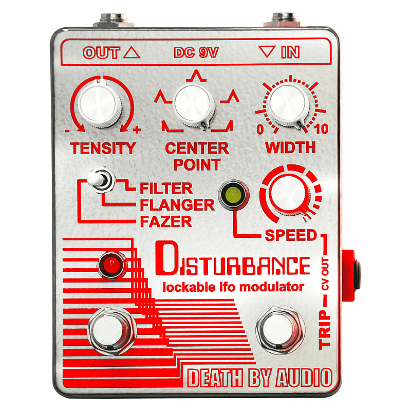 Death By Audio Disturbance Lockable LFO Modulator 2023 - Present - Silver / Red image 1