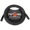 Pig Hog PHM20BKW High Performance Black & White Woven XLR Microphone Cable