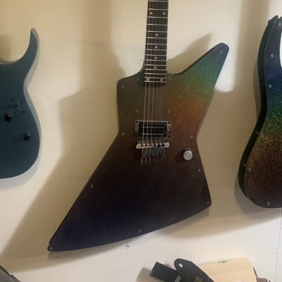 R. L. James Guitars "Monster" Model (Explorer) *BRAND NEW* 2022 Halographic Universe and Flat Black image 3