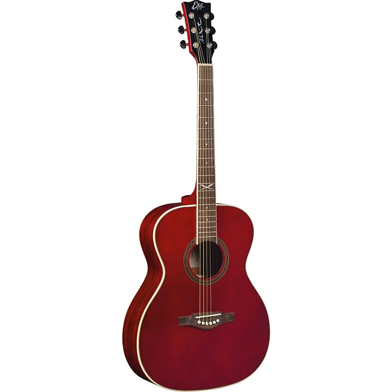 Eko NXT A100 See Through Red Orchestra Model OM Spruce Top | Reverb UK