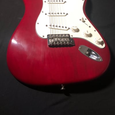 Fender Highway One Stratocaster with Rosewood Fretboard 2007 Midnight Wine Transparent image 2