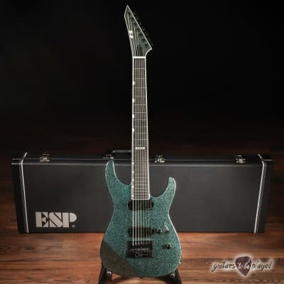 ESP E-II M-II 7B Baritone 7-String Evertune Guitar w/ Case – Granite Sparkle for sale