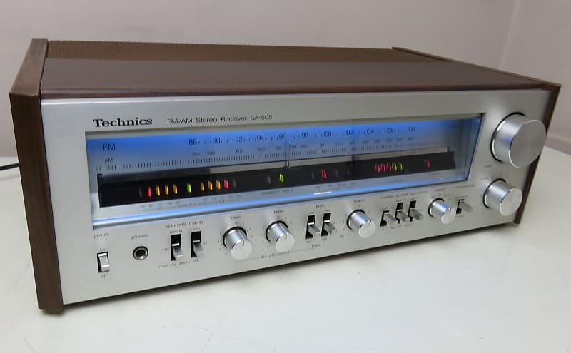 TECHNICS SA-505 RECEIVER WORKS PERFECT SERVICED RECAPPED + LED'S A+ CONDITION image 1