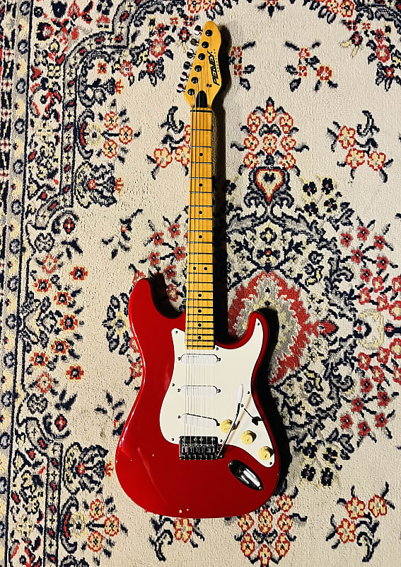 Peavey Predator SSS with Power Bend Vibrato 1990s - Red w/ Lace Sensor Pickups and Gotoh Magnum Locking Tuners image 1