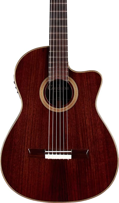 Cordoba Fusion 12 Rose II Acoustic-Electric Classical Guitar, Natural image 1