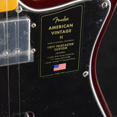 Fender American Vintage II Limited Edition '77 Telecaster Custom Wine w/Maple image 5