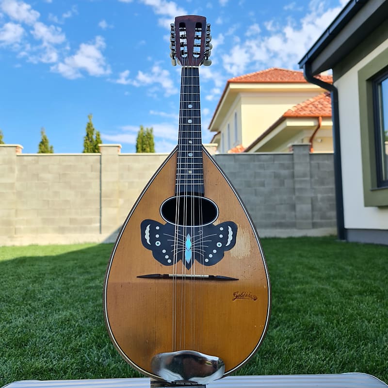 Vintage bowlback Goldklang mandolin, mandoline, mandola made Reverb