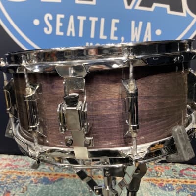 Russ McKinnon's, Tower of Power Remo 13x5.5" Custom Snare Drum 1980's - Purple Stain image 9