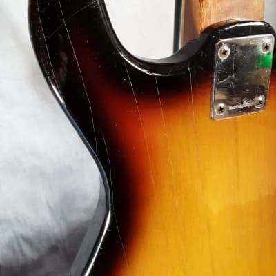 Sakai Mokko Vintage MIJ "Mosrite" Style Solid Body Electric Guitar 1968 Tobacco Burst image 14