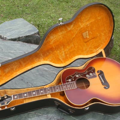 1973 Greco Canda 404 J200 style guitar Sunburst+Hard Case for sale
