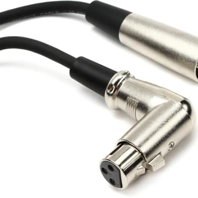 Hosa XFF-103 Balanced Interconnect Cable with Right-angled XLR Female End - 3 foot image 1