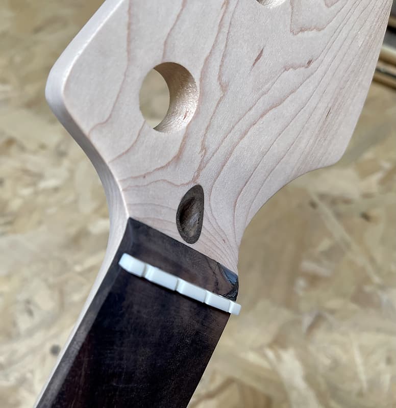 Luthier Made Precision Bass neck image 1
