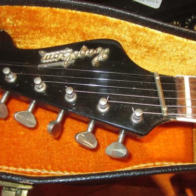 1965 Hagstrom Viking Hollowbody Electric Sunburst w. Original Hard Case image 6