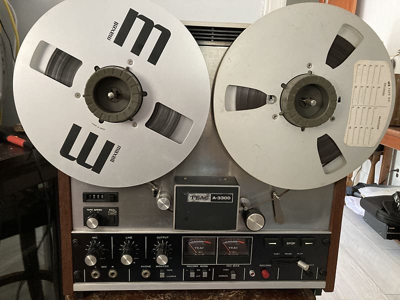 SEE VIDEO! TEAC A-3300 1/4 10.5 inch 4-Track 2-Channel Reel to Reel Tape  Deck Recorder