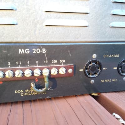 Don Mcgohan MG-20 Amplifier Amp Project MG-20-B 1950s image 6