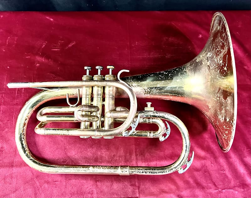 King 1120 Mellophone Marching Mellophone 🔥 Clean 💥 Plays Reverb