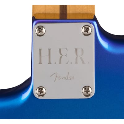 Fender Limited Edition H.E.R. Stratocaster Guitar, Blue Marlin, Maple Fretboard image 4