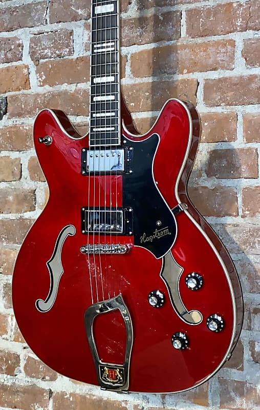 2021 Hagstrom Viking Wild Cherry Transparent Electric Semi Hollowbody, Help Support Small Business ! image 1