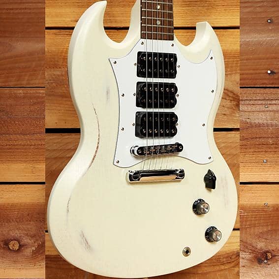 Gibson SG3 Special FADED White 3 PICKUP 490 PU Tone Selector Rare