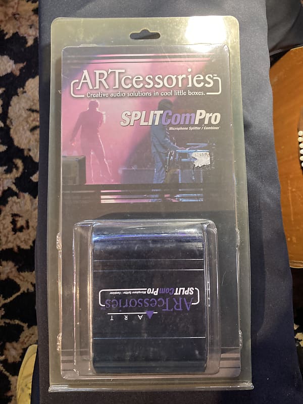 ART Split Com Pro Microphone Splitter / Combiner NOS Black | Reverb