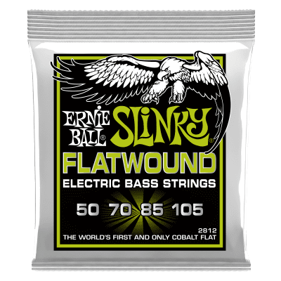 Ernie Ball Regular Slinky Flatwound Electric Bass Strings 50-105 image 1