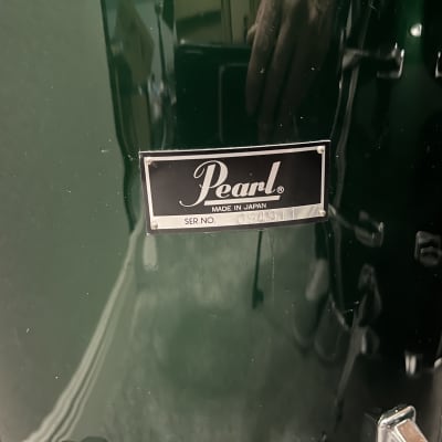 Pearl Vintage Model 5 - Maple ET Shells 22/12/13/16 Drum Set with Original Hardware 1980-83 Green Flash image 5