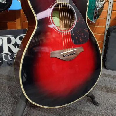 Yamaha FS830-DSR Small-Body Acoustic Guitar Dusk Sun Red | Reverb