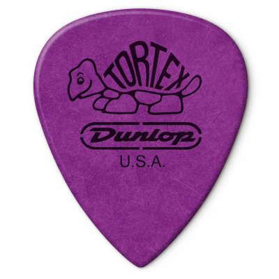 Dunlop 462P1.14 Tortex TIII 1.14mm Guitar Picks, Purple, 12 Pack image 2