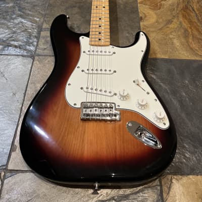 2017 Fender Standard Stratocaster Brown Sunburst with Maple Fretboard image 2