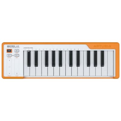 Arturia MICROLAB-OR MicroLab 25-Key Keyboard Controller, Orange