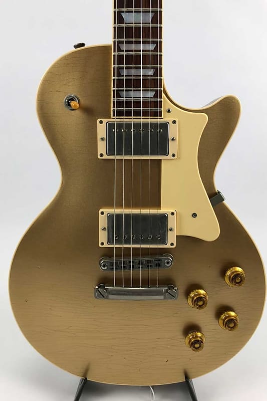 Heritage Custom Shop Aged H-150 Electric Guitar, Gold Top image 1